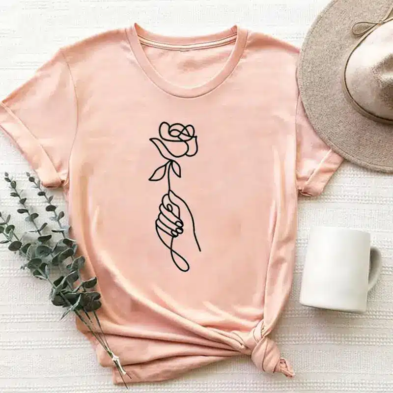 kf-S25152b38cc7843ecafcc61b44e0ae7d1W Casual Short-sleeved T-shirt For Women - Image 1