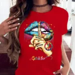 Casual Short-sleeved T-shirt For Woman - Image 3