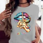 Casual Short-sleeved T-shirt For Woman - Image 2