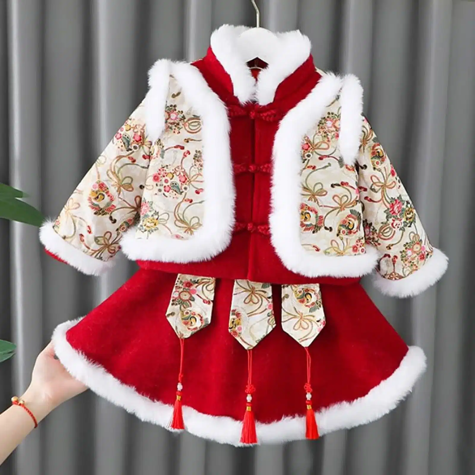 kf-S22cf3869d1cb4a798c56bd1d2a57a1e05 Chinese New Year Dress For Kids - Image 1