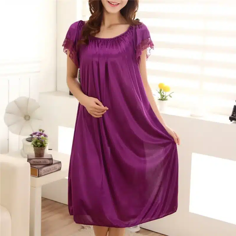 kf-S8d04f93c630e4011984663b67fb57d9eb Silk Satin Sleepwear For Women - Image 1