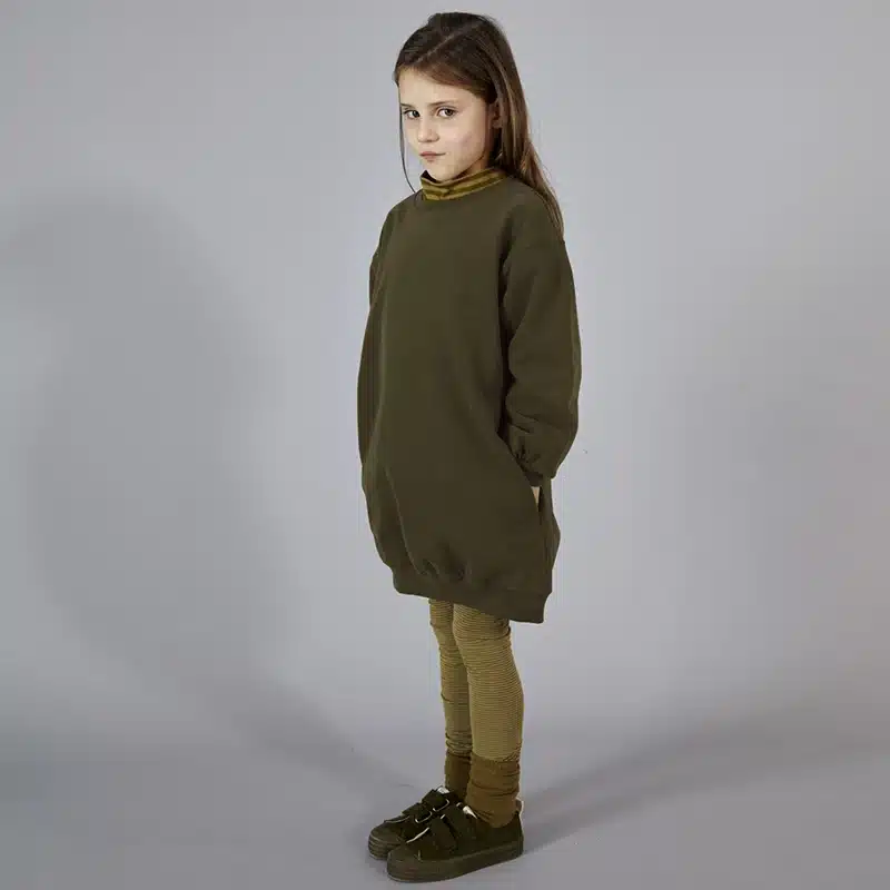 kf-S9a882c6752da4df7a572e45bffea9951x Basic Long Sleeved Dress For Kids - Image 1