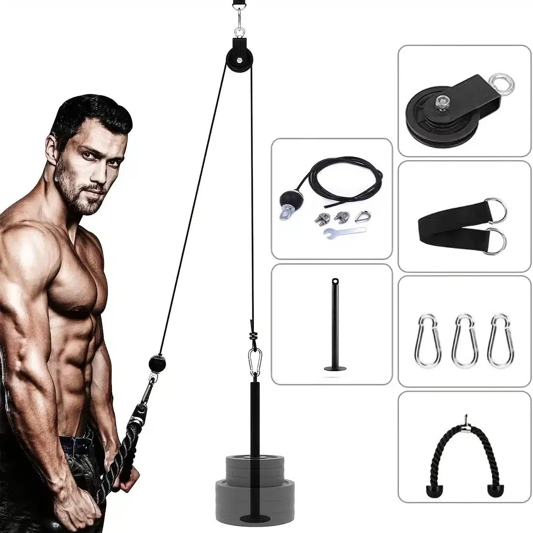 kf-Sdc75ab5166f840a393bbc0bd3993635f9 Arm Strength Pull-down Training Equipment - Image 1