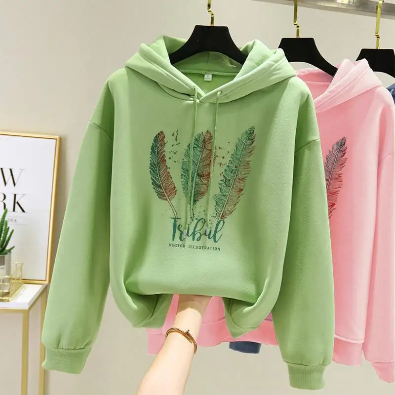 kf-S3baae6573e28463885ba25e0a0e513eci Casual Loose Hoodies For Women - Image 1