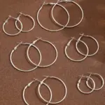 Hoop Earrings Set For Women - Image 3