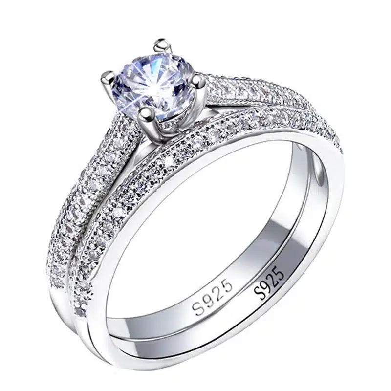 kf-Sc9af94f3820846a98eaf0e1c8565a30bz 925 Sterling Silver Solitaire Ring For Women - Image 1