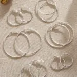 Hoop Earrings Set For Women - Image 2