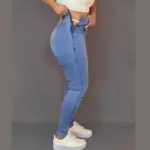 Skinny Push Up Zipper Jeans For Women - Image 4