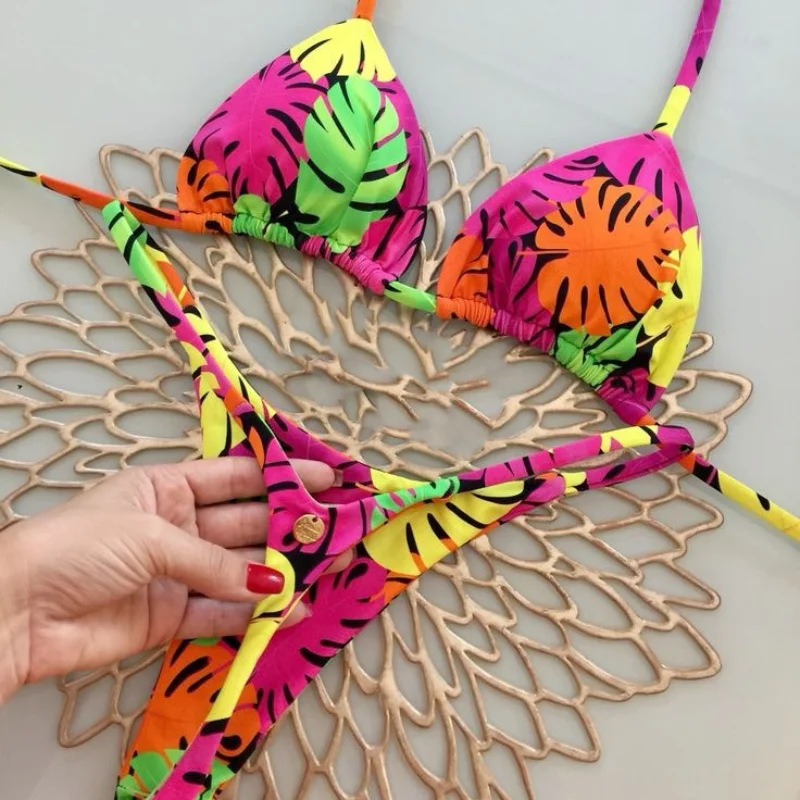 kf-S7780c48f766446bf9add2f1e792dd4b8N Lace-up Bikini For Women - Image 1