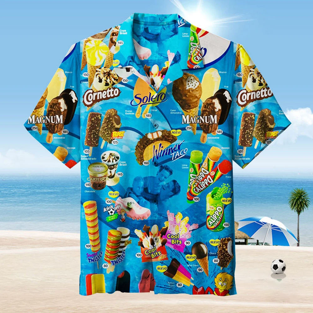 kf-S0872476435624bb5a0edfa3443541873v Summer Short Sleeved Shirt For Men - Image 1