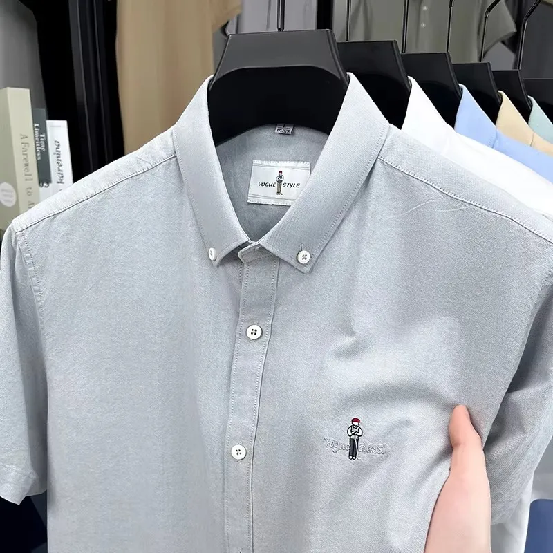 kf-S2615c3da74b843eeb924a110a48dc965y Casual 100% Cotton Shirts For Men - Image 1