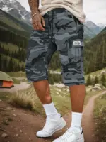 Multi-Pocket Cargo Shorts For Men - Image 2