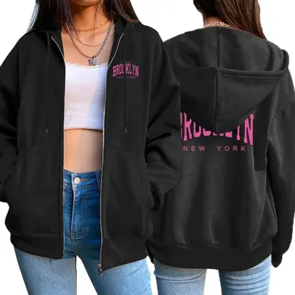 Casual Zipper Hoodies For Women
