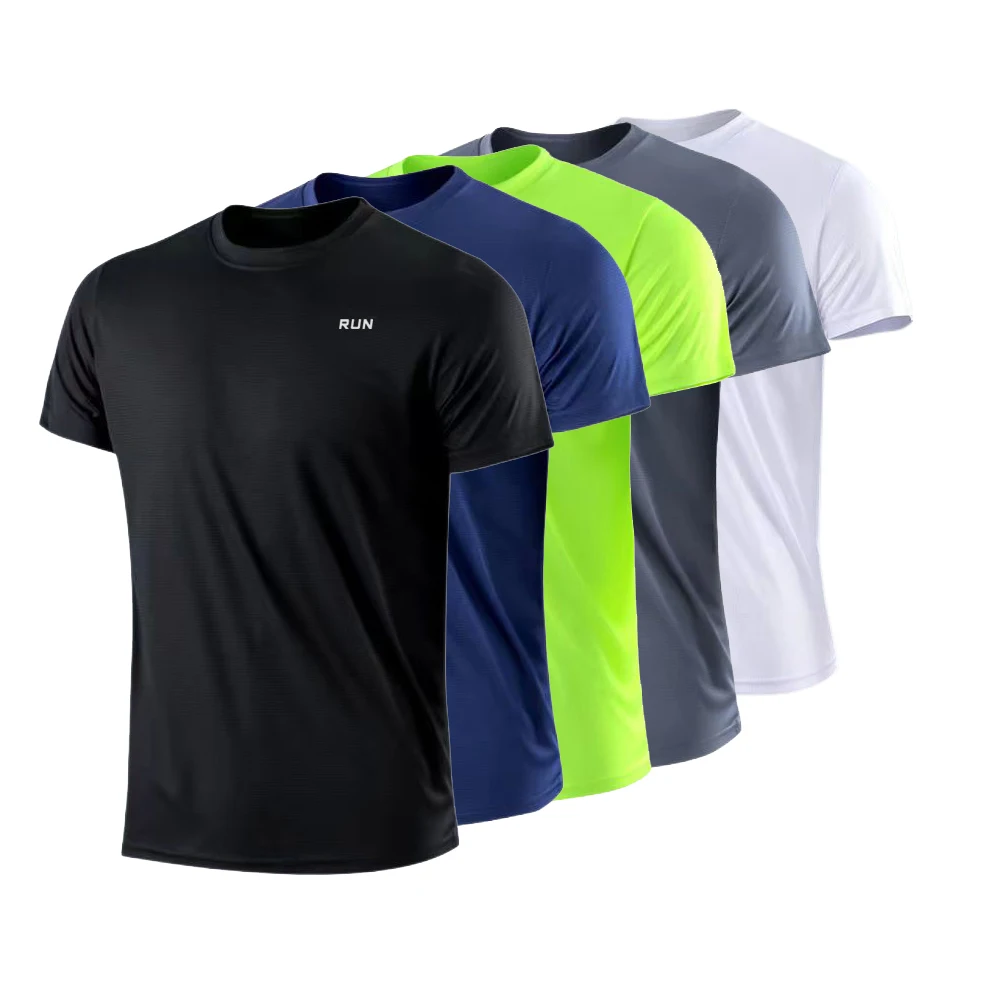 kf-S4c3c73827fa748dc81d7096bae07f136K New Quick Dry Gym T-Shirts For Men - Image 1