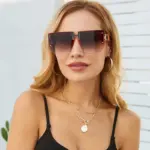 Rimless Square Sunglasses For Women - Image 5