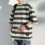 Oversized Striped T-Shirts For Men - Image 3