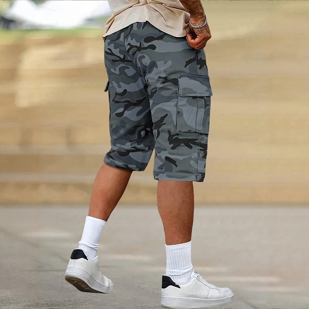 kf-Sf4b120f346e74167ad2dba5f59d1c08f5 Multi-Pocket Cargo Shorts For Men - Image 1