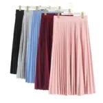 New Pleated Midi Skirts For Women