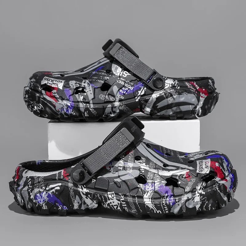 kf-S15755a9f12494ab7a9d935a4bd963f29D Comfortable Outdoor Clogs for Men - Image 1