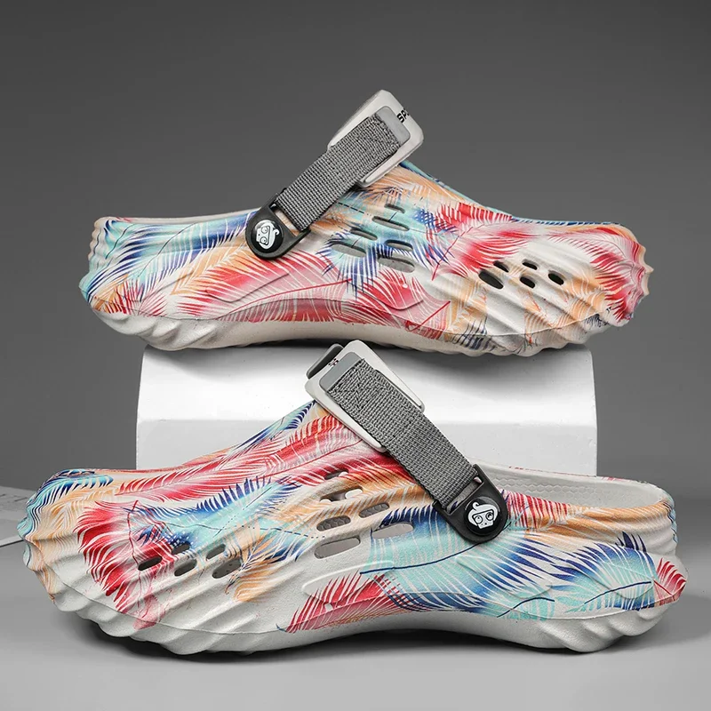 kf-S52e88d08f9f7438a83998f7c4fc813a4u Summer Soft Platform Clogs For Men - Image 1