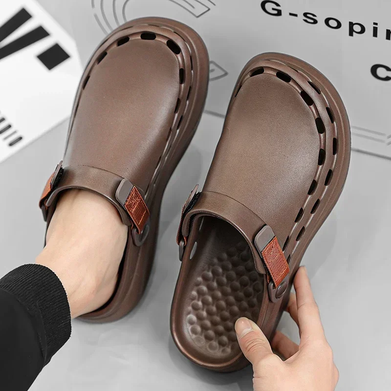 kf-Se20aa8a249d14829adc424b8020aef19E Casual Lightweight Clogs For Men - Image 1