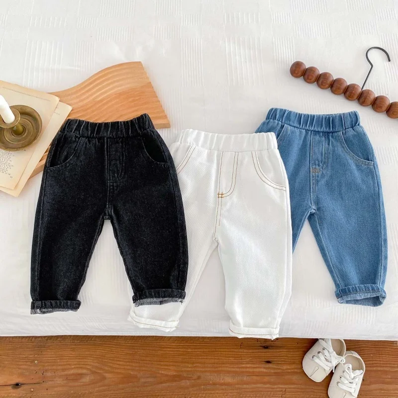 kf-S149fe2009441410b9ceedcfba011ee12K Loose Denim Trousers For Boys - Image 1