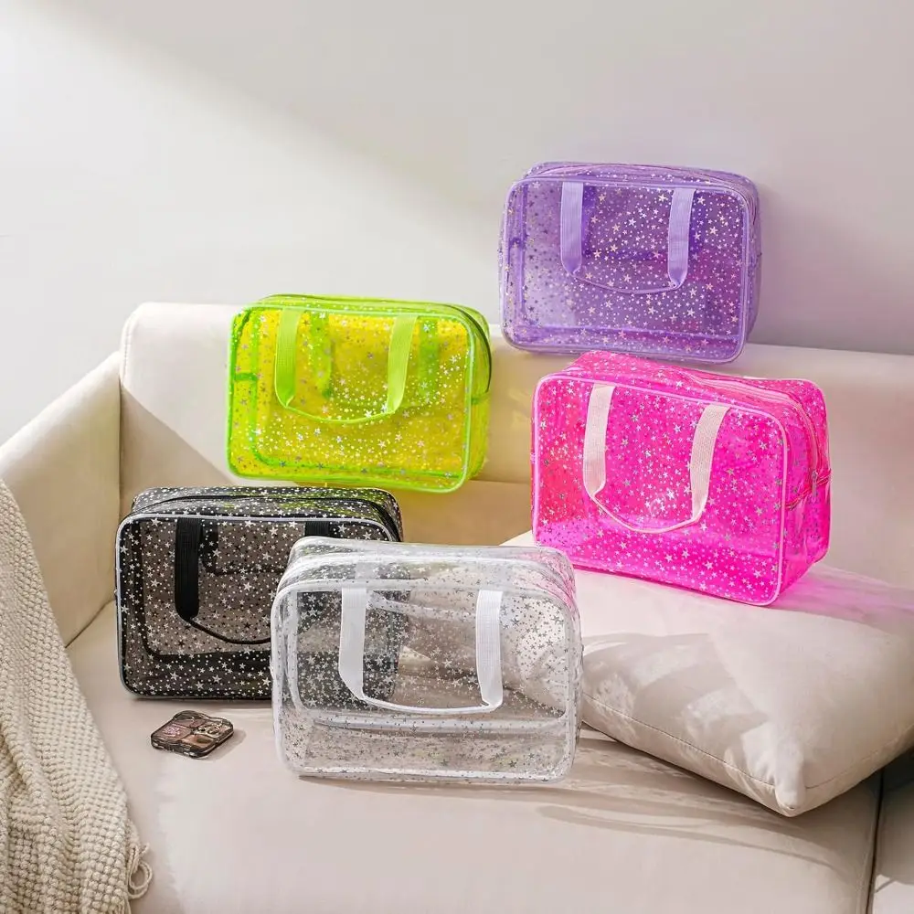 kf-S50cd1a84929846e2af7cf25f5fb2e8fce Clear PVC Waterproof Beach Bags For Women - Image 1