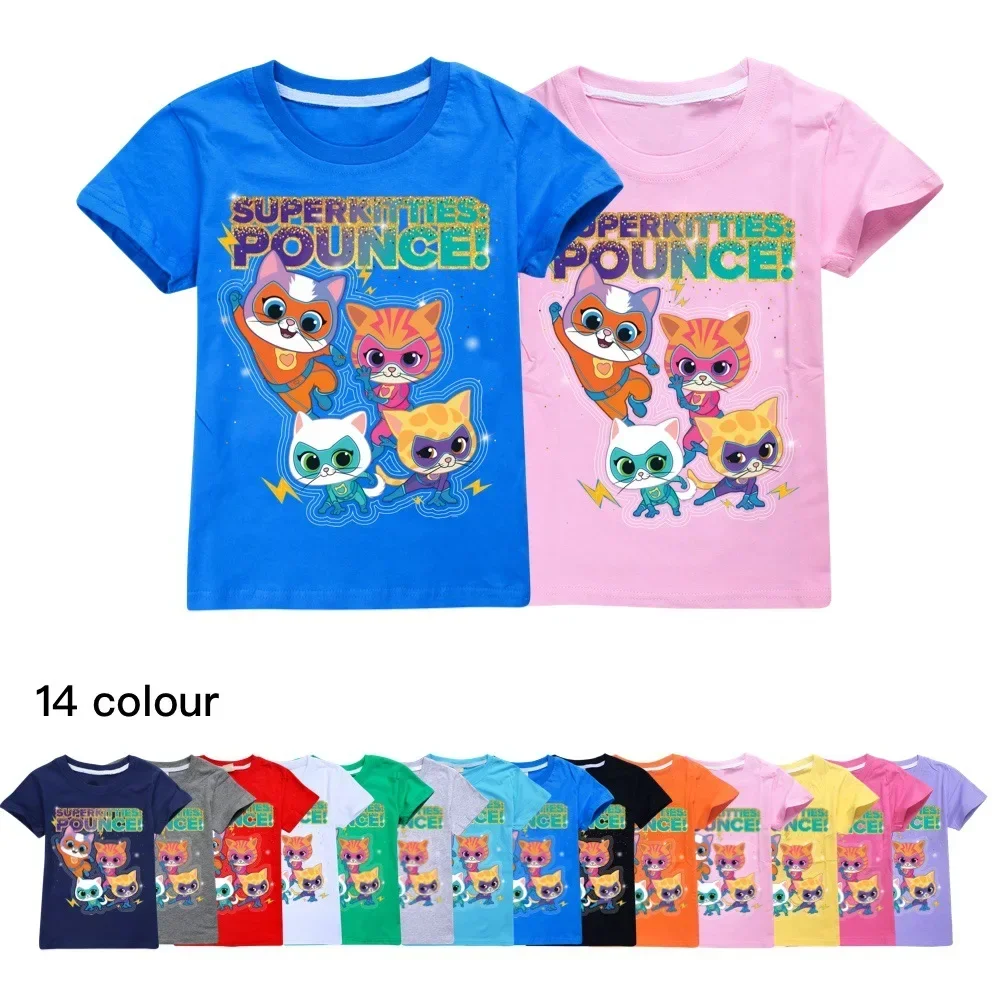 kf-S0816c1dd1a8b4613ae58f8bbd0231543b New Super Cats T-Shirts For Kids - Image 1