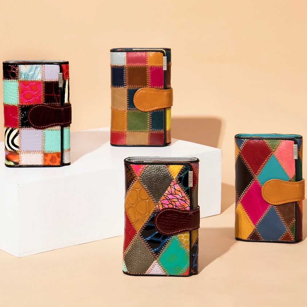 kf-Sba1f04c1c83f4c2495cedf63efb1b703z Pu Leather Multicolor Wallets For Women - Image 1