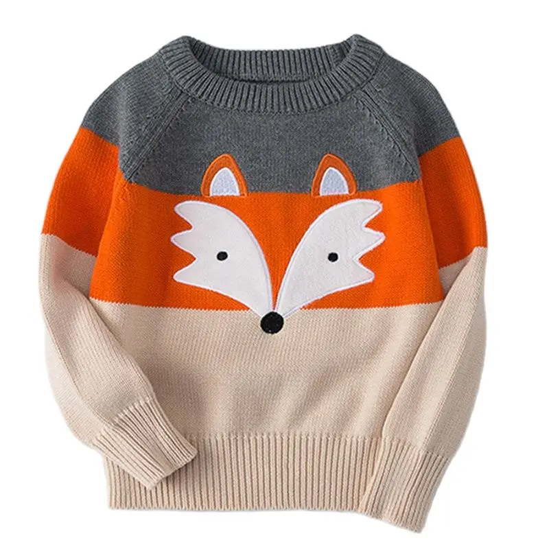 kf-He7eaf077e30549c1bb550f611650af15H Cotton Cartoon Sweaters For Kids - Image 1