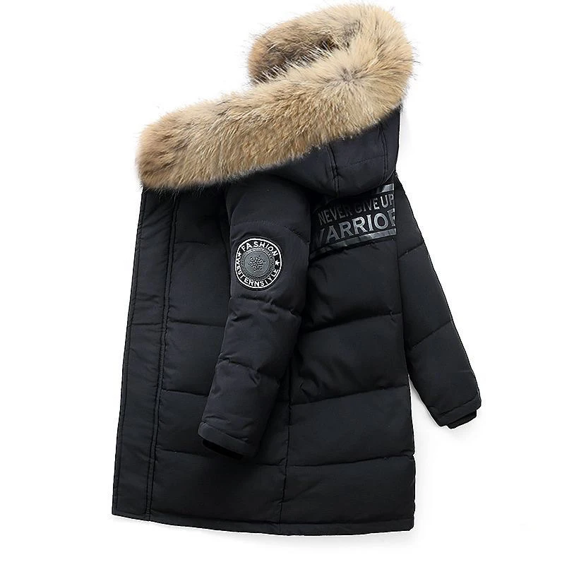 kf-S29460f84d05d4a648061aca025e3ba61X Winter Zipper Hooded Jackets For Boys - Image 1