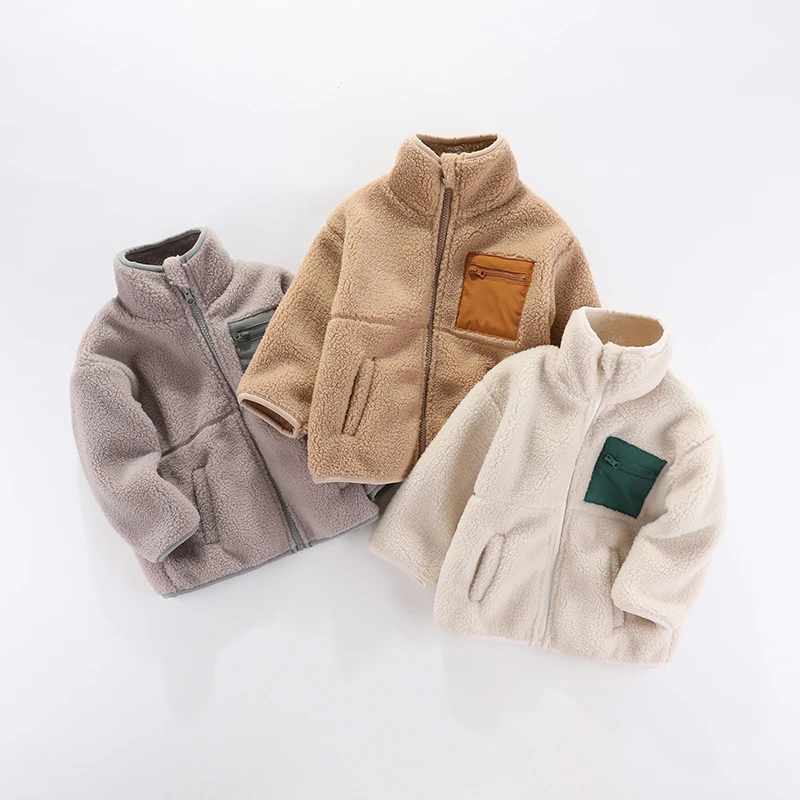 kf-S56b9e301c561459bb1a5258c280ce8000 Soft Fleece Parkas For Boys - Image 1