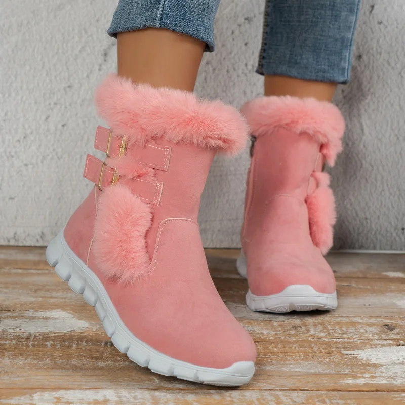 kf-S9ec862ceb75a4beeb289a91370f2981cl Zipper Mid-calf Boots For Women - Image 1