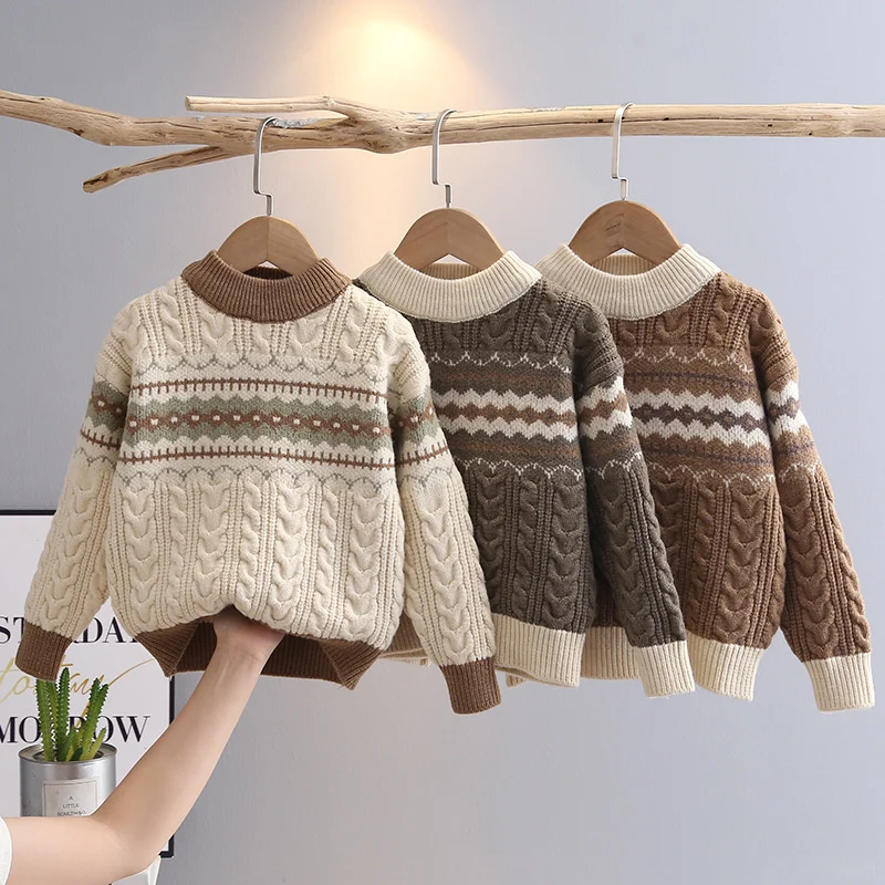 kf-Sb2ff8fc1fb0143438f11d559199dacafO Warm Knit Sweaters For Boys - Image 1