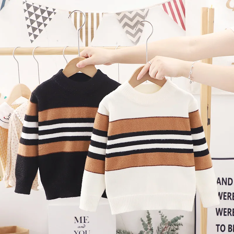 kf-Sc47d53a5a5f34ec1892bf8206d3068a4o Casual Striped Sweaters For Boys - Image 1