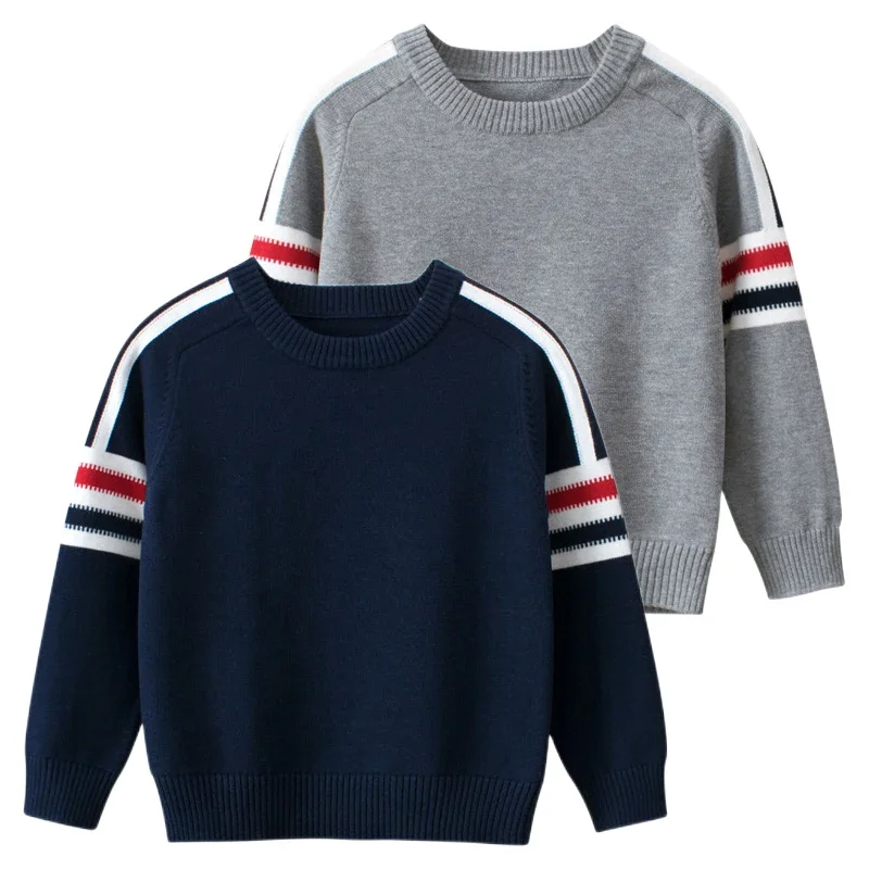 kf-Sd73805a16be94a25b61282c981e35a395 Warm Striped Sweaters For Boys - Image 1