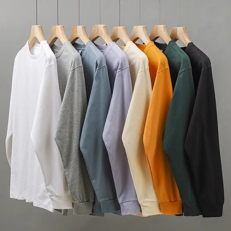 kf-Se5477c5bb5ff44c58dfef47ce0718290v New Cotton Long Sleeve T-Shirts For Men - Image 1