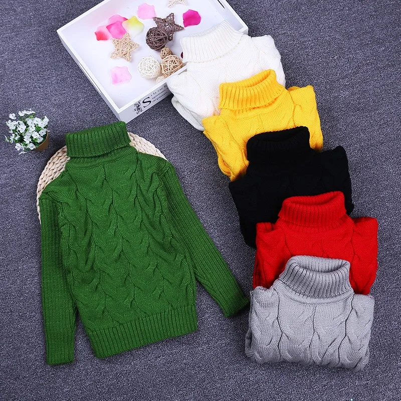 kf-Sfe47a144f0014fd1b144fbfd540eb8ebv Warm Wool Turtlenecks For Kids - Image 1
