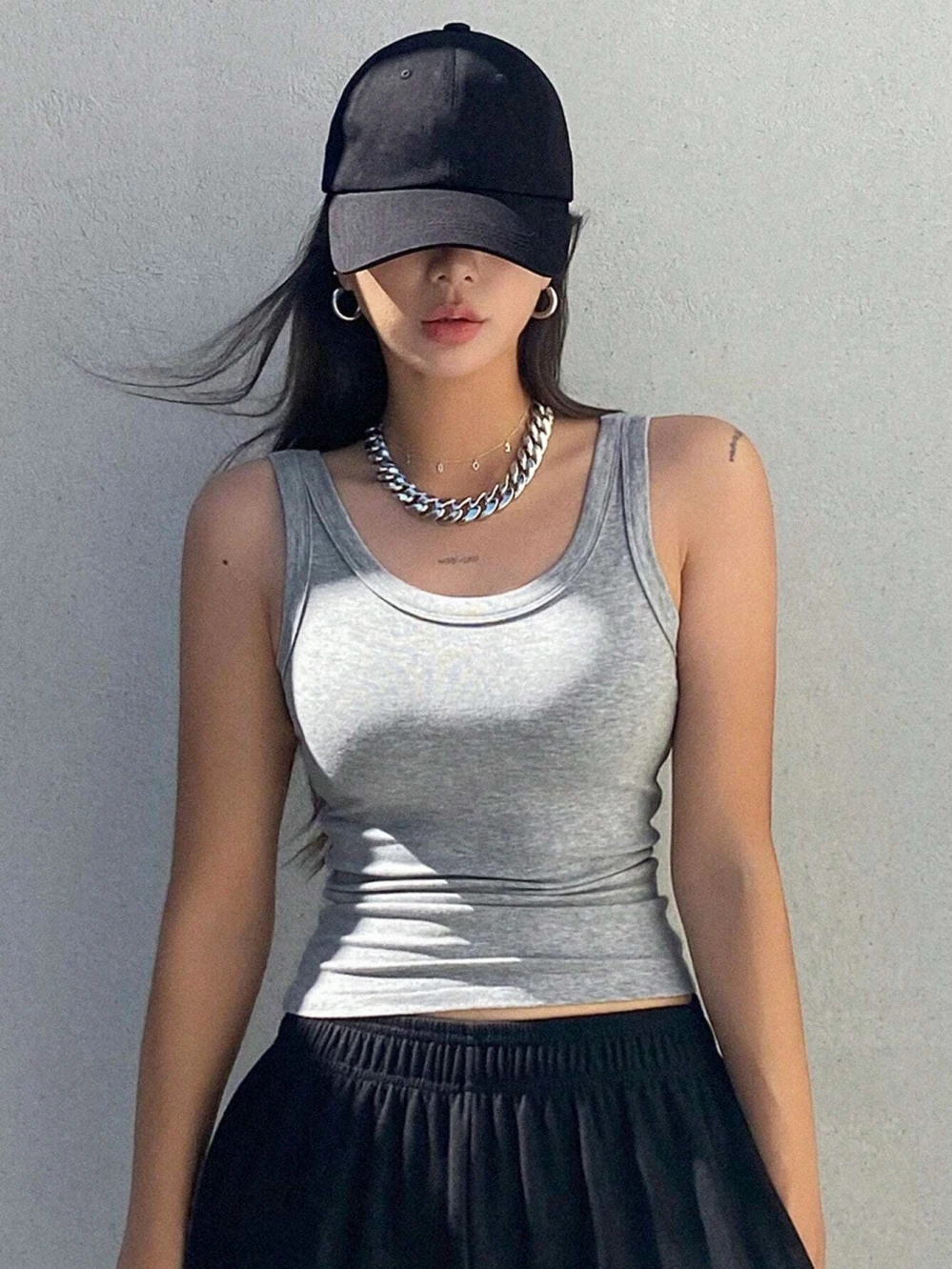 kf-S1d2117fc102c4167a2e4b798db36a904p Camisole Tank Soft Top For Women Summer Outfits - Image 1